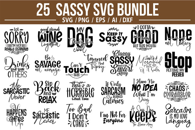 Sassy SVG Bundle SVG nirmal108roy 