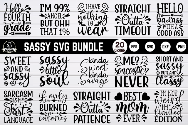 sassy svg bundle vol 1 SVG buydesign 