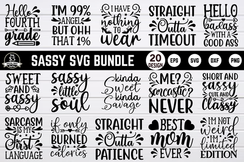 sassy svg bundle vol 1 SVG buydesign 