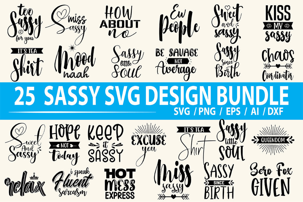 Sassy SVG Bundle, Vol 2 - So Fontsy