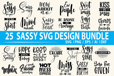 Sassy SVG Bundle, Vol 2 SVG nirmal108roy 