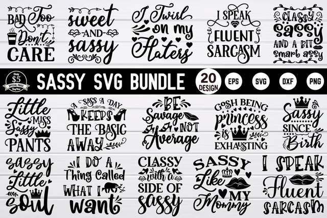 sassy svg bundle vol 3 SVG buydesign 