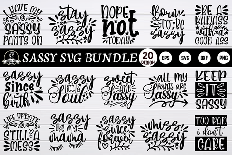 sassy svg bundle vol 5 SVG buydesign 