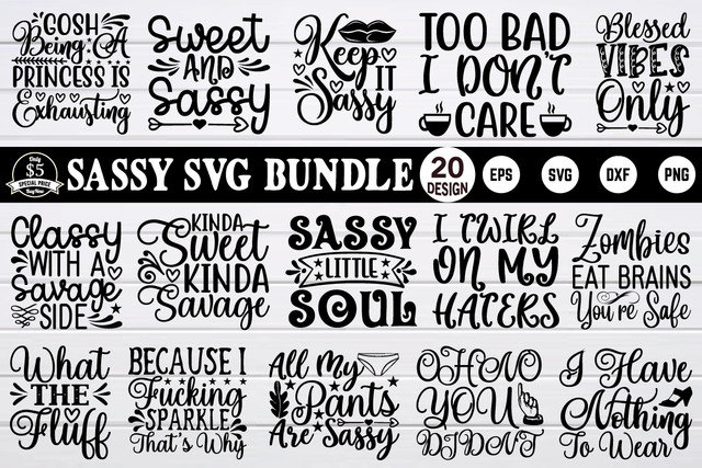 sassy svg bundle vol 6 SVG buydesign 