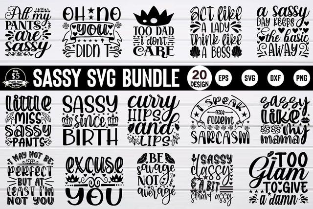 sassy svg bundle vol 7 SVG buydesign 