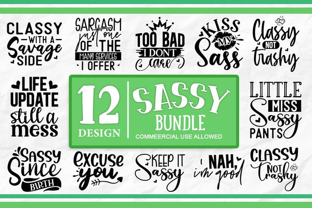 Sassy Svg Bundle.Sassy SVG Bundle, funny quotes svg, SVG Designangry 