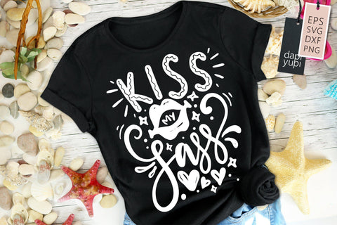 Sassy SVG Kiss My Sass Quotes SVG dapiyupi store 