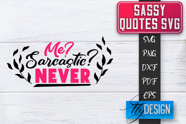 Sassy SVG | Sassy Quotes SVG | Sarcastic Sayings SVG SVG Fly Design 
