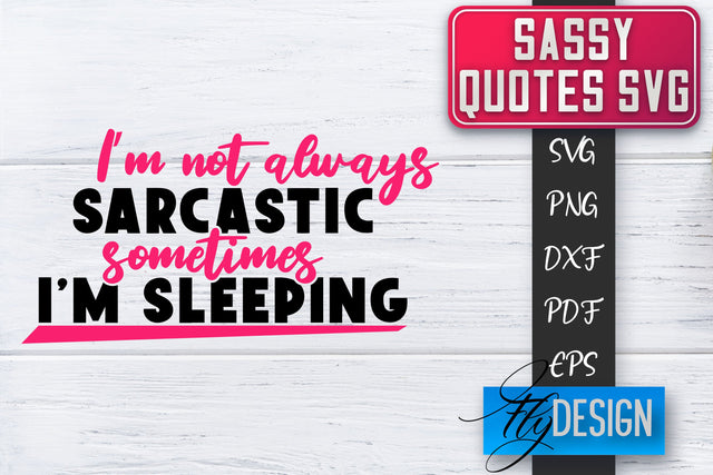Sassy SVG | Sassy Quotes SVG | Sarcastic Sayings SVG SVG Fly Design 