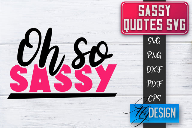 Sassy SVG | Sassy Quotes SVG | Sarcastic Sayings SVG SVG Fly Design 