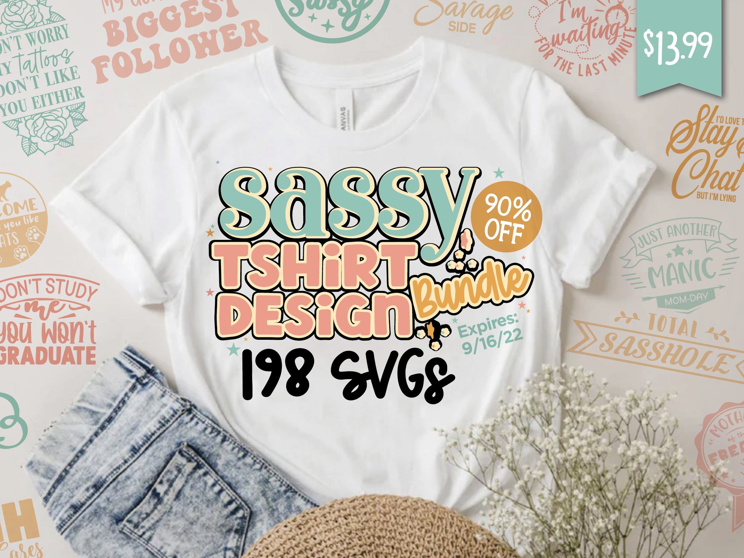 Funny T-Shirt Design Bundle | So Fontsy