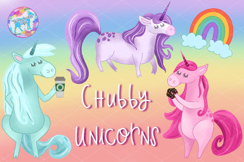 Sassy Unicorns - Fun Hand illustrated Unicorn Bundle Sublimation Twiggy Smalls Crafts 