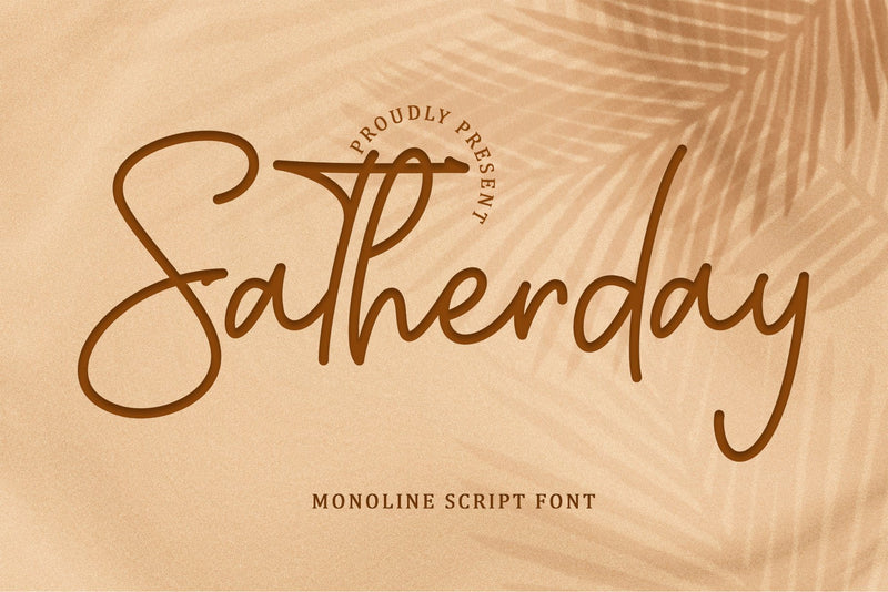 Satherday Font Sakha Design Studio 