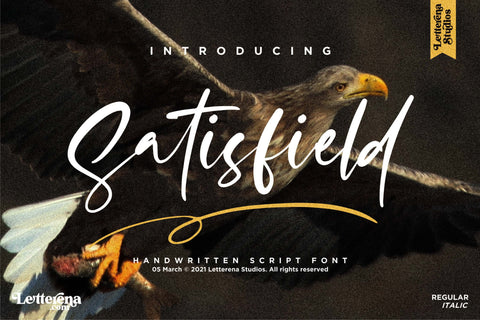 Satisfield Font Letterena Studios 