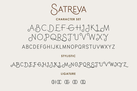 Satreva - Beautiful Sans Serif Family Font Balevgraph Studio 