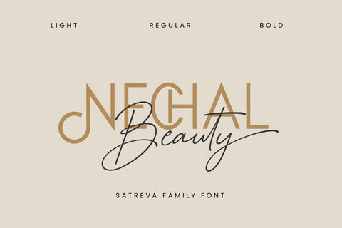 Satreva - Beautiful Sans Serif Family Font Balevgraph Studio 