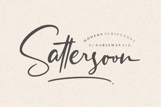 Sattersoon Font Garisman Studio 