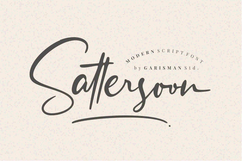 Sattersoon Font Garisman Studio 