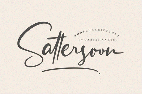 Sattersoon Font Garisman Studio 