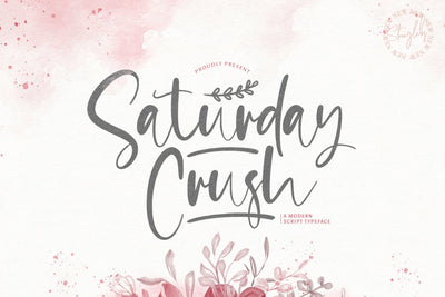 Saturday Crush - Handwritten Font Font StringLabs 
