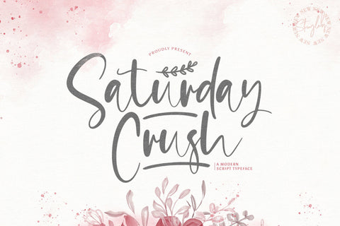 Saturday Crush - Handwritten Font Font StringLabs 