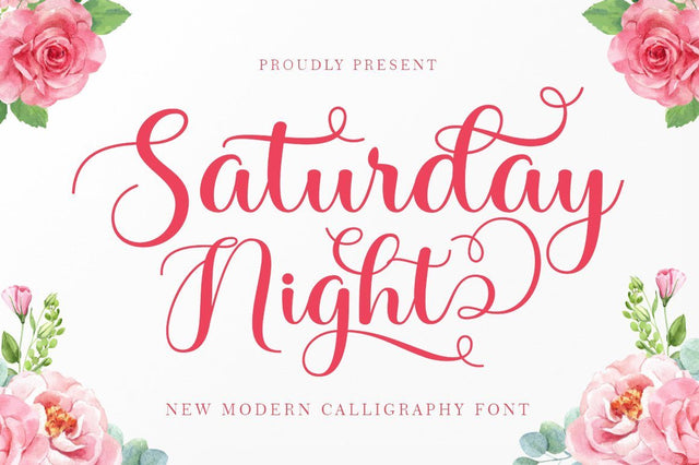Saturday Night Font RomieStudio 