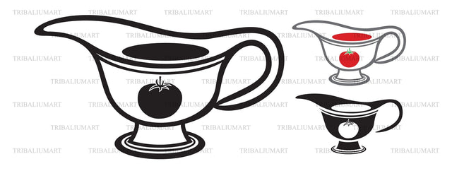 Sauce dish SVG TribaliumArtSF 