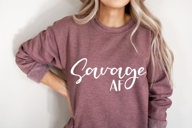 Savage AF Svg, Png, Dxf, Adult Svg SVG RedFoxDesignsUS 