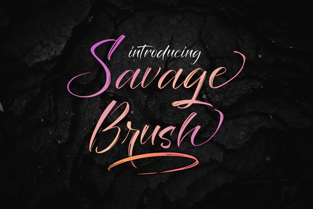 Savage Brush Font Jun Creative 