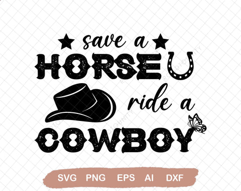 Save a Horse PNG Sublimation Design Digital Download SVG DiamondDesign 