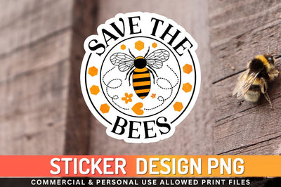 Save the bees Sublimation PNG Sublimation Regulrcrative 