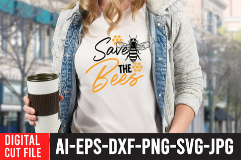 Save The bees SVG Cut File SVG BlackCatsMedia 