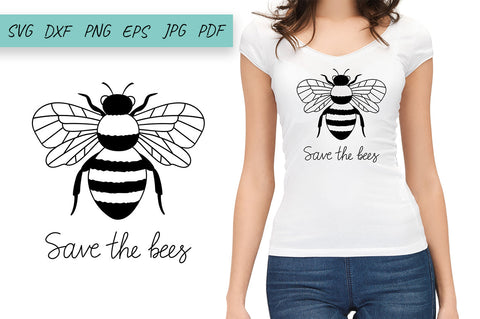 Save the Bees SVG, Honey Bee SVG Cut File SVG Irina Ostapenko 