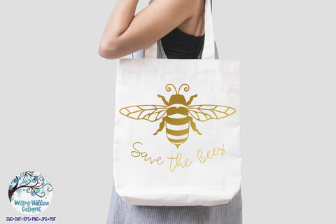 Save the Bees SVG SVG Wispy Willow Designs 