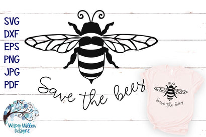 Save the Bees SVG SVG Wispy Willow Designs 