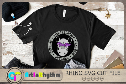 Save The Chubby Unicorns Svg, Rhinoceros Svg, Rhino Svg, Awareness Svg SVG Artinrhythm shop 