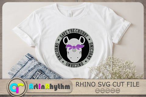 Save The Chubby Unicorns Svg, Rhinoceros Svg, Rhino Svg, Awareness Svg SVG Artinrhythm shop 