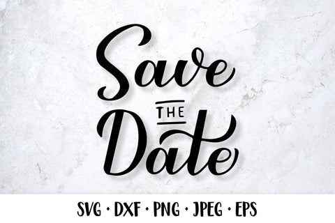 Save the date hand lettered SVG SVG LaBelezoka 