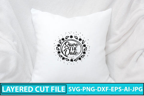 Save The Date SVG Cut File SVG Syaman 