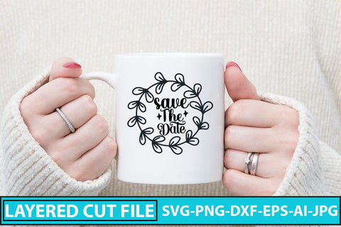 Save the Date SVG Cut File SVG Syaman 