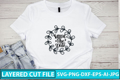 Save the Date SVG Cut File SVG Syaman 