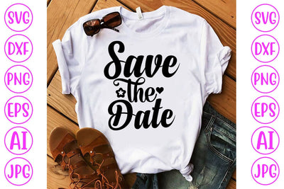 Save The Date SVG Cut File SVG Syaman 