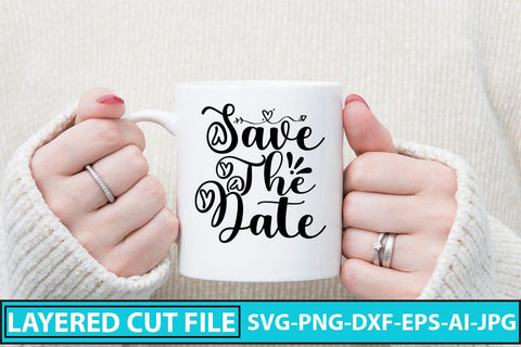 Save The Date SVG Cut File SVG Syaman 