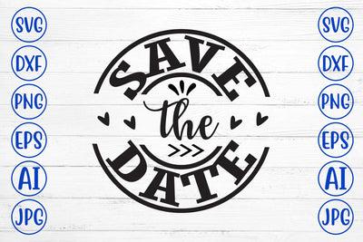 Save the Date SVG Cut File SVG Syaman 