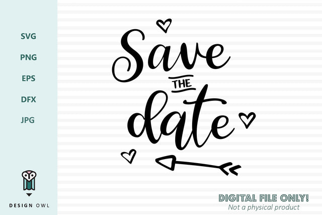 Save the date SVG Design Owl 