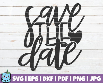 Save The Date SVG MintyMarshmallows 