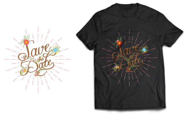 Save the Date SVG T-Shirt Design SVG naemmiah021 