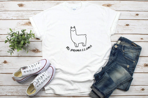 Save The Drama For Your Llama SVG, No Drama Llama SVG SVG HappyDesignStudio 