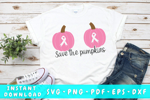 Save The Pumpkins SVG, Breast Cancer Awareness SVG SVG HappyDesignStudio 