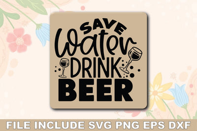 save water drink beer SVG Ariyan 